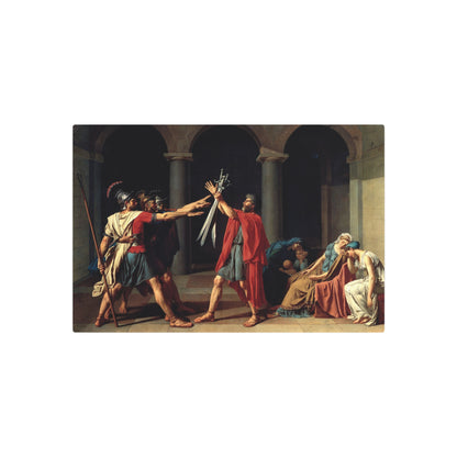 The Oath of the Horatii - Metal Print