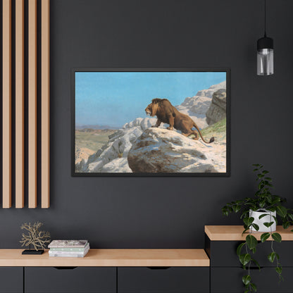 Lion on the Watch - Framed Print