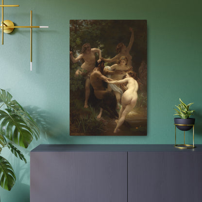 Nymphs and Satyr - Metal Print