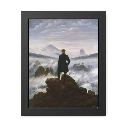 Wanderer above the Sea of Fog - Framed Print