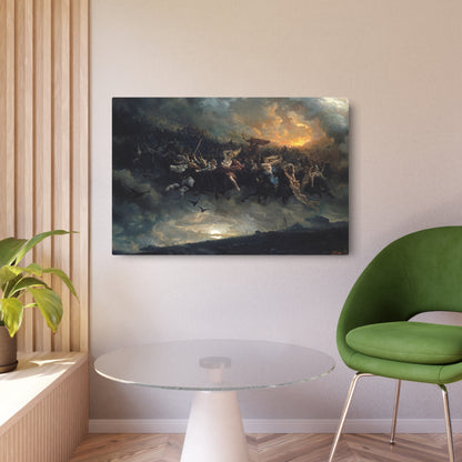 The Wild Hunt of Odin - Metal Print