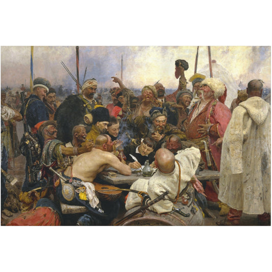 Reply of the Zaporozhian Cossacks - Canvas Wrap