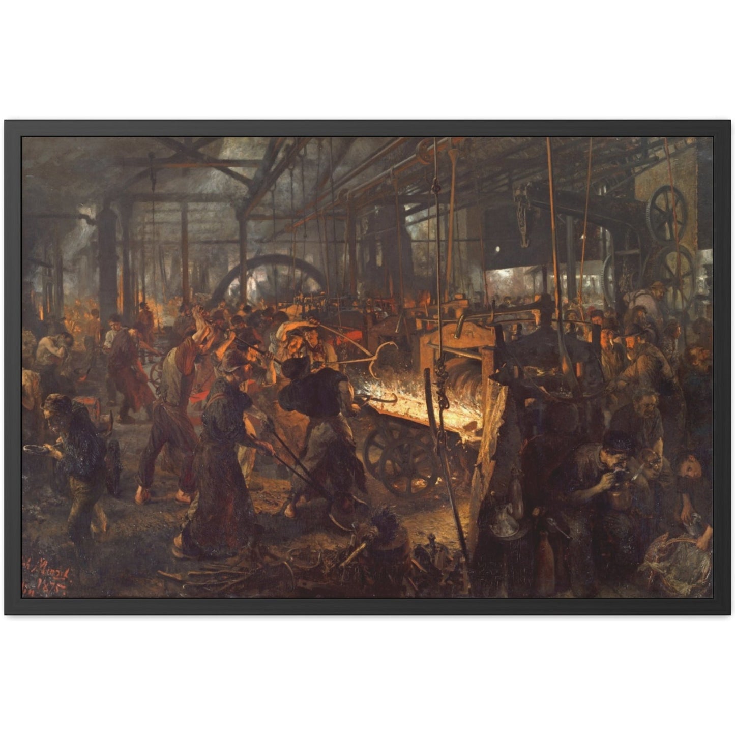 The Iron Rolling Mill - Framed Print