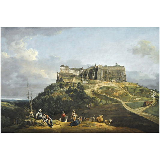 The Fortress of Königstein - Canvas Wrap