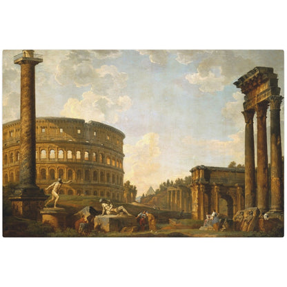 Roman Capriccio, The Colosseum and Other Monuments - Metal Print