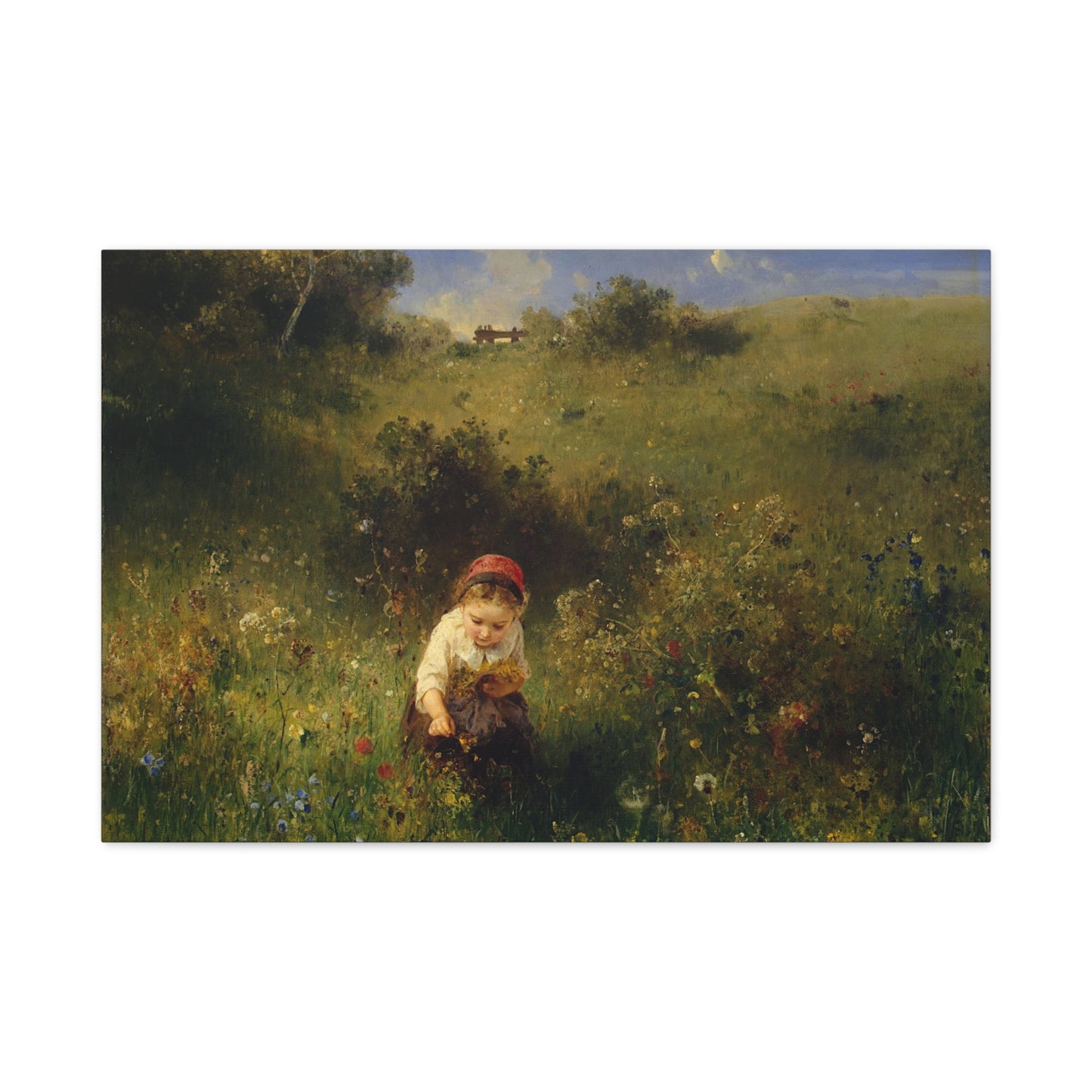 Girl in a Field - Canvas Wrap