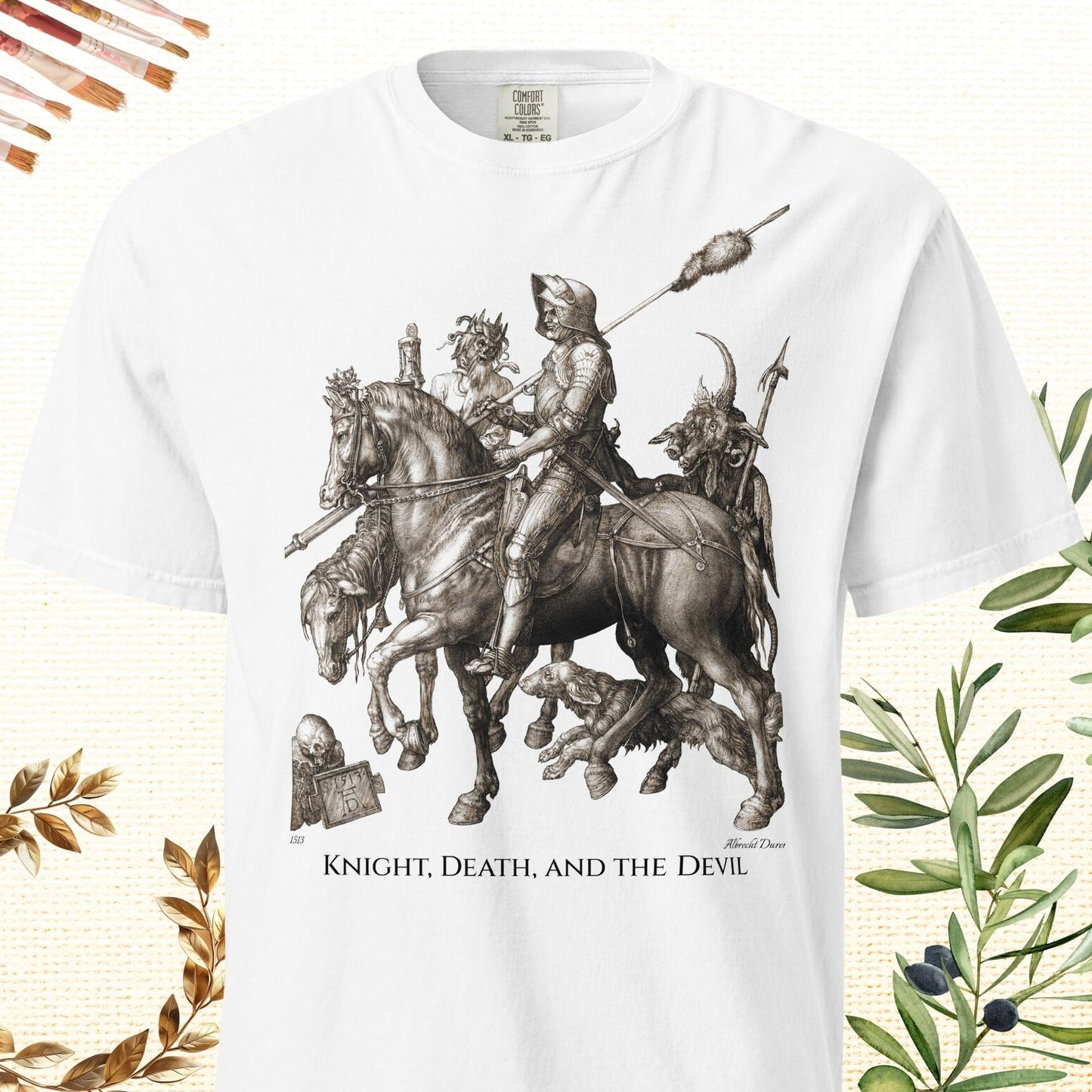 Knight, Death, and the Devil - Fine Art T-Shirt