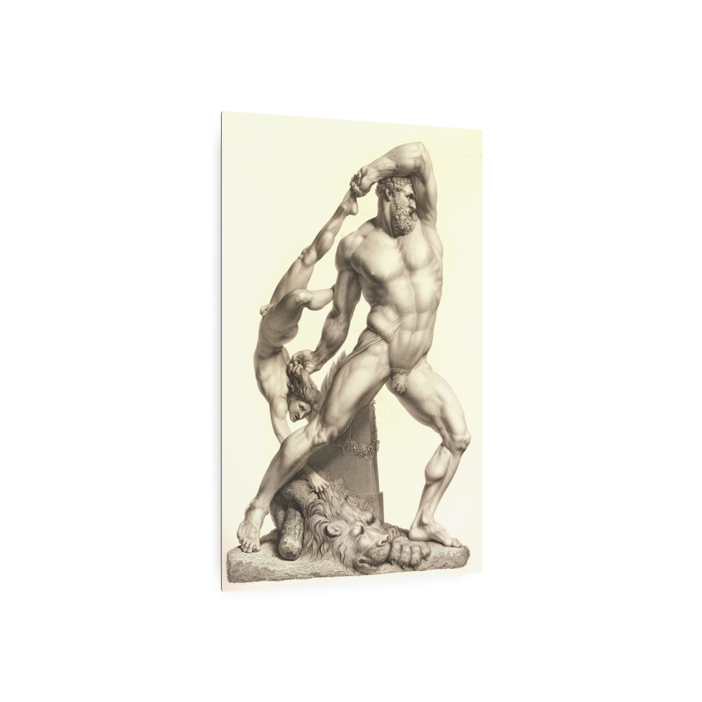 Hercules and Lichas - Metal Print