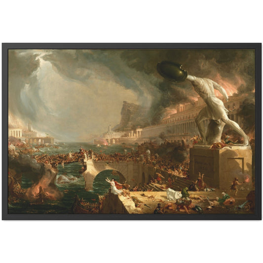 The Course of Empire: Destruction - Framed Print