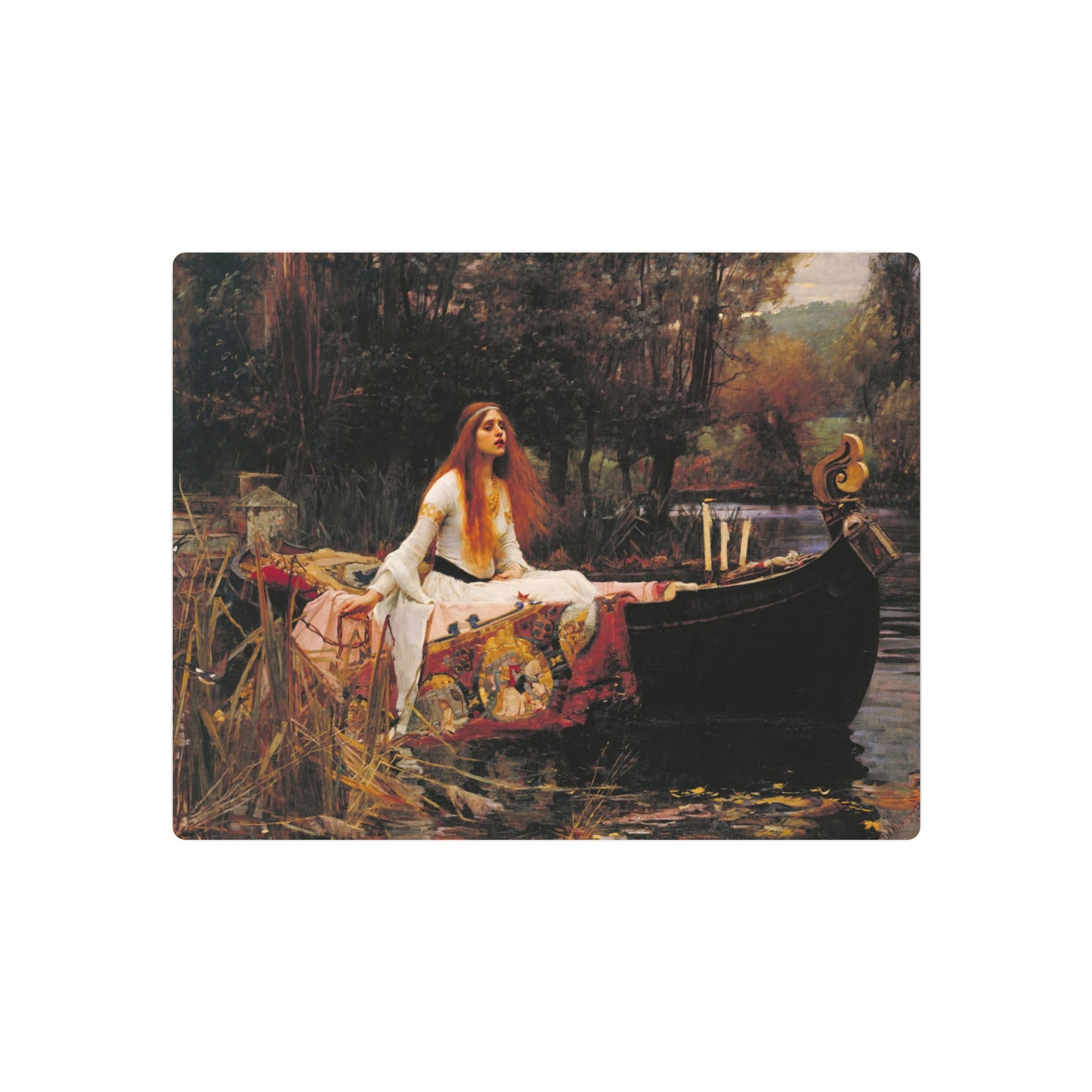 The Lady of Shalott - Metal Print