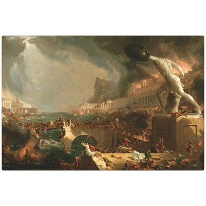 The Course of Empire, Destruction - Metal Print