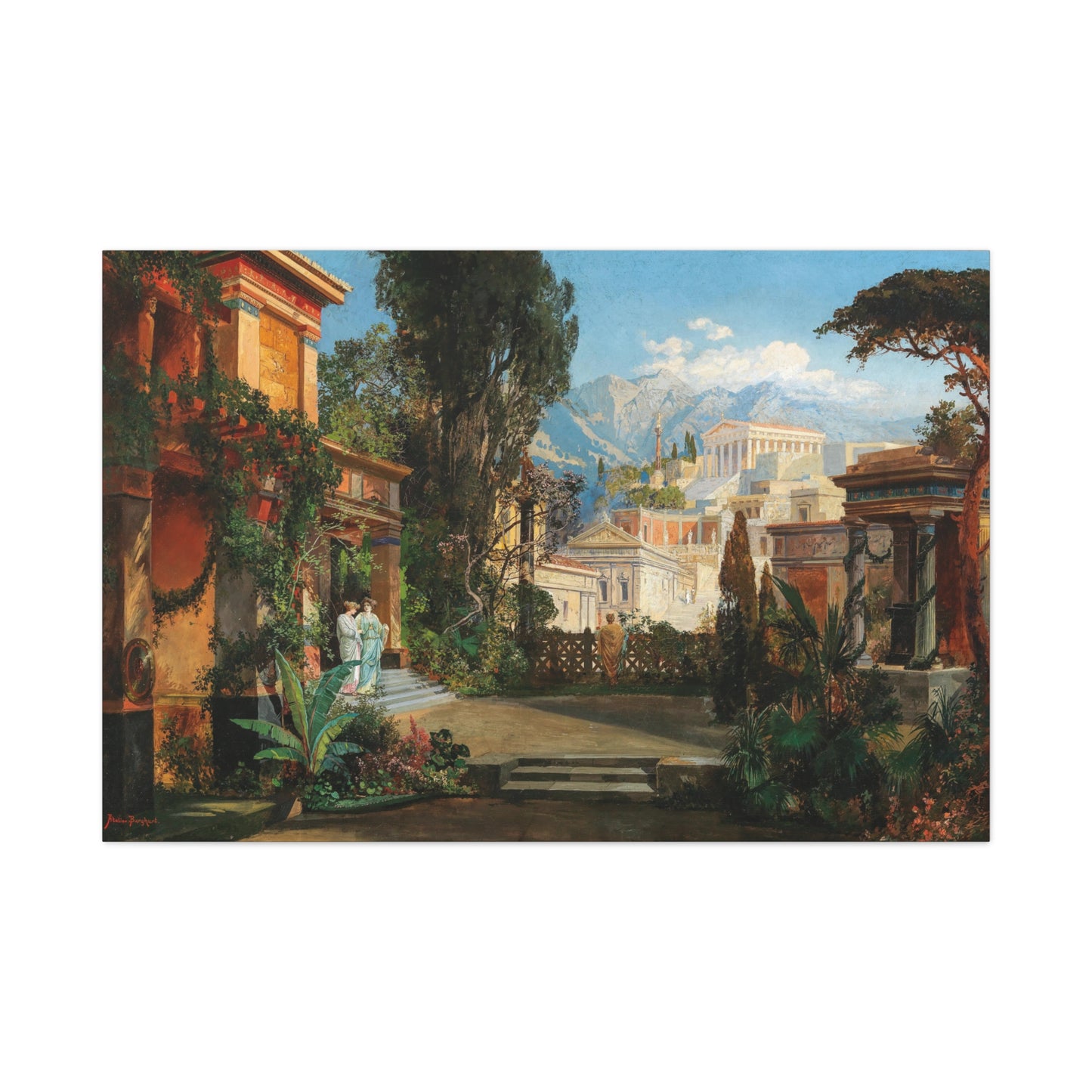 A View of an Ancient City - Canvas Wrap