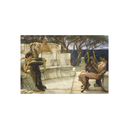 Sappho and Alcaeus - Metal Print