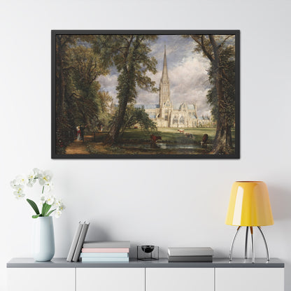 Salisbury Cathedral from the Bishop's Garden - Framed Print