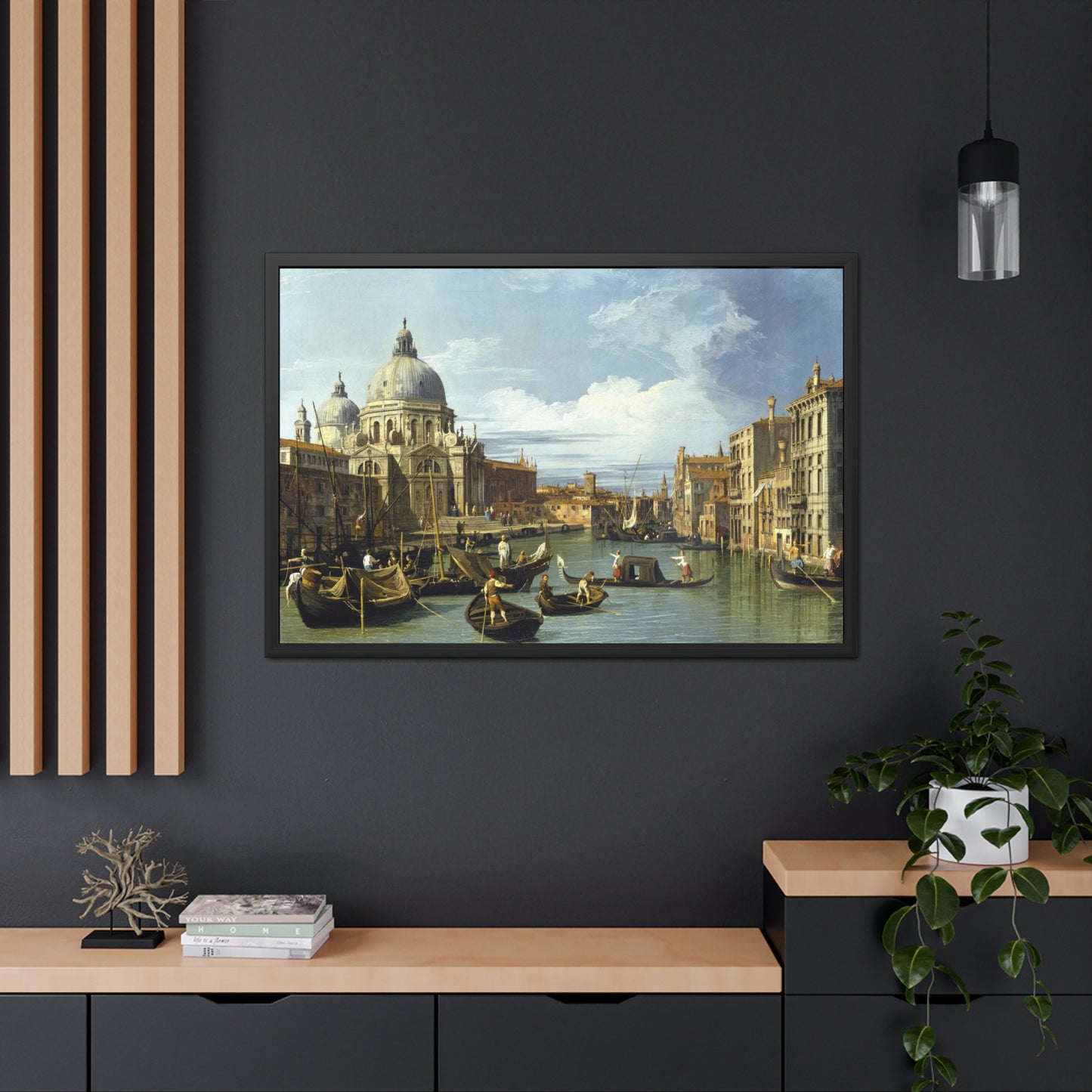 The Entrance to the Grand Canal, Venice - Framed Print