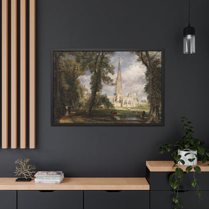 Salisbury Cathedral from the Bishop's Garden - Framed Print