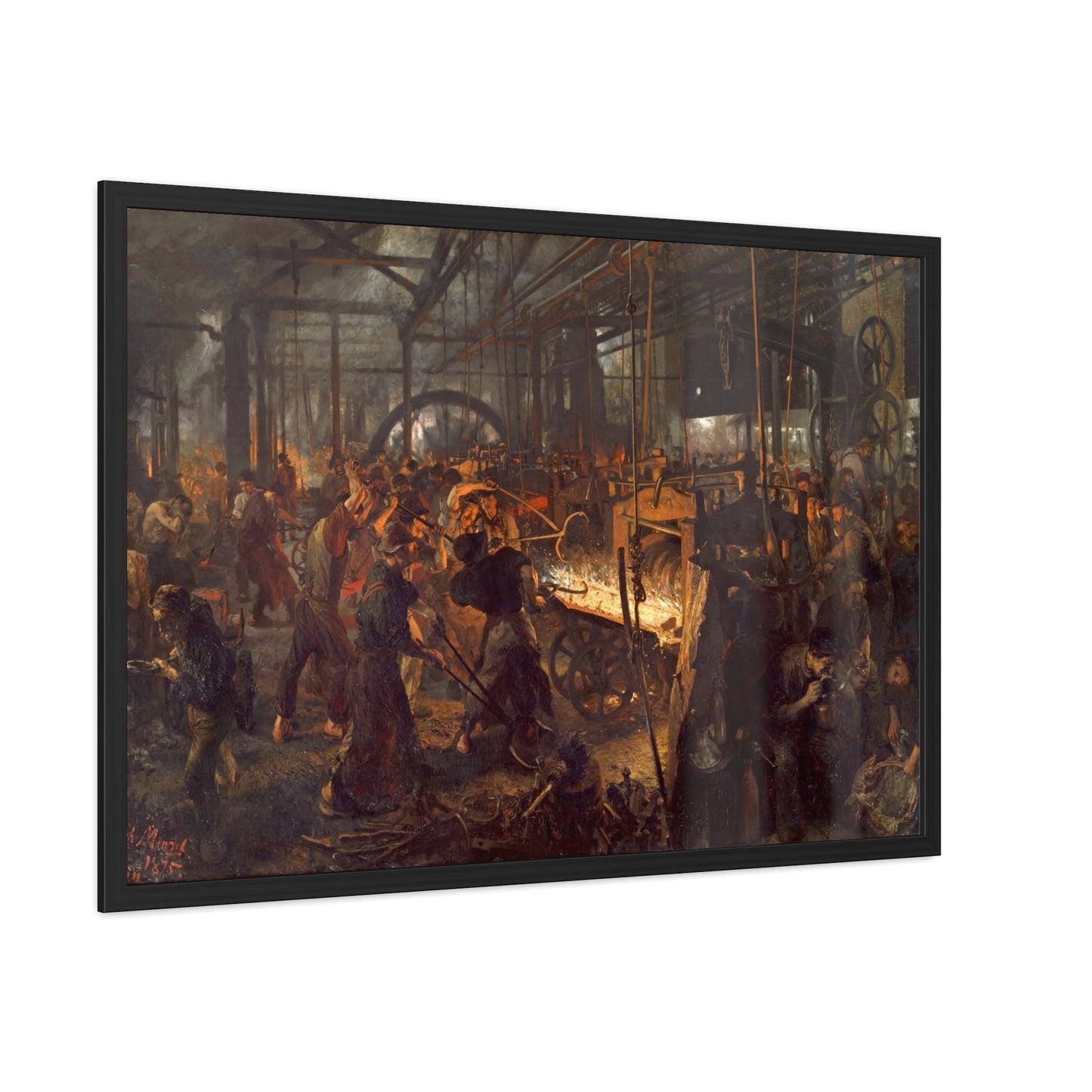 The Iron Rolling Mill - Framed Print