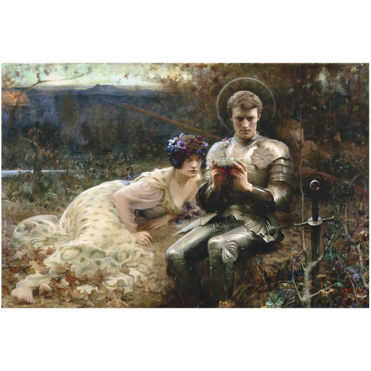 The Temptation of Sir Percival - Canvas Wrap