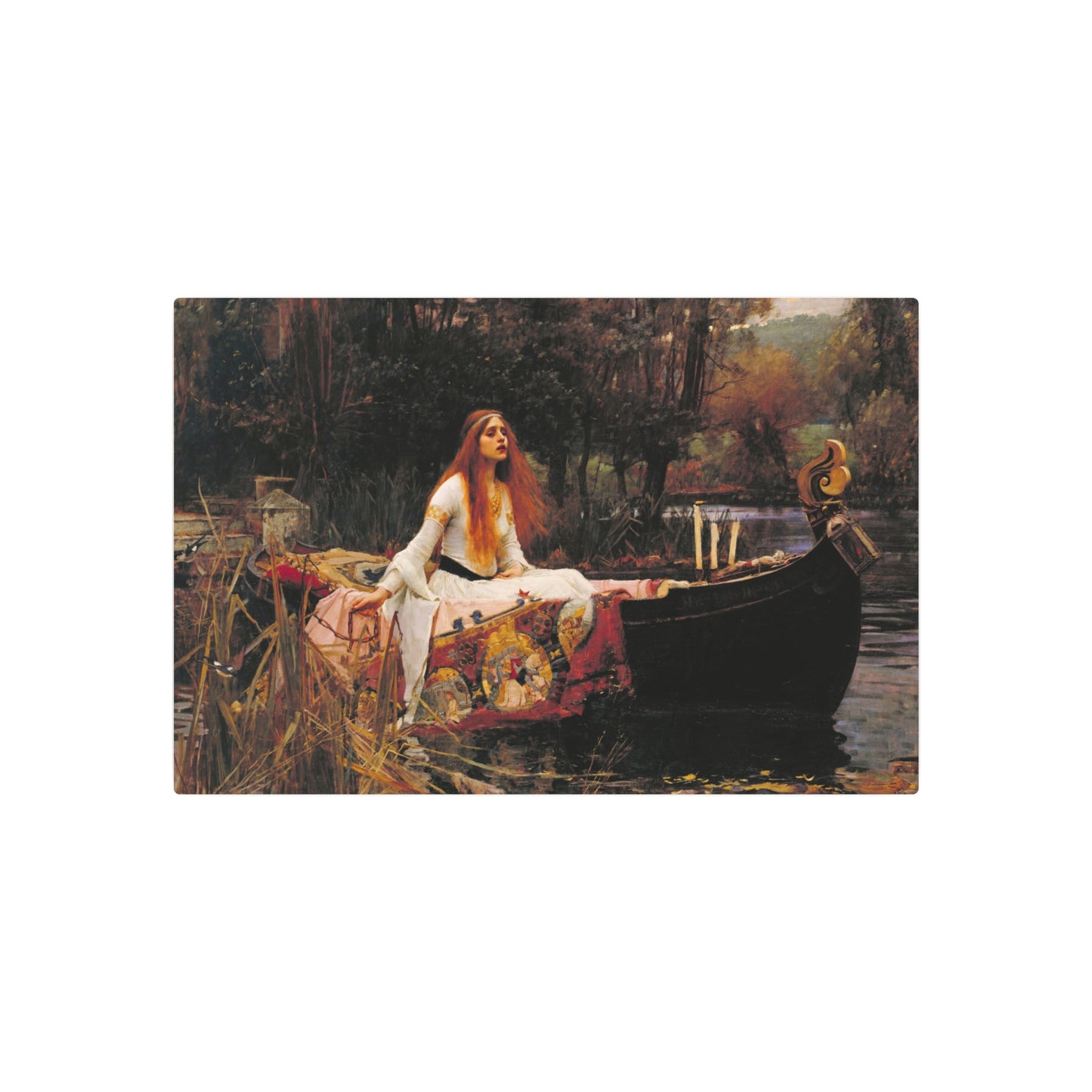 The Lady of Shalott - Metal Print