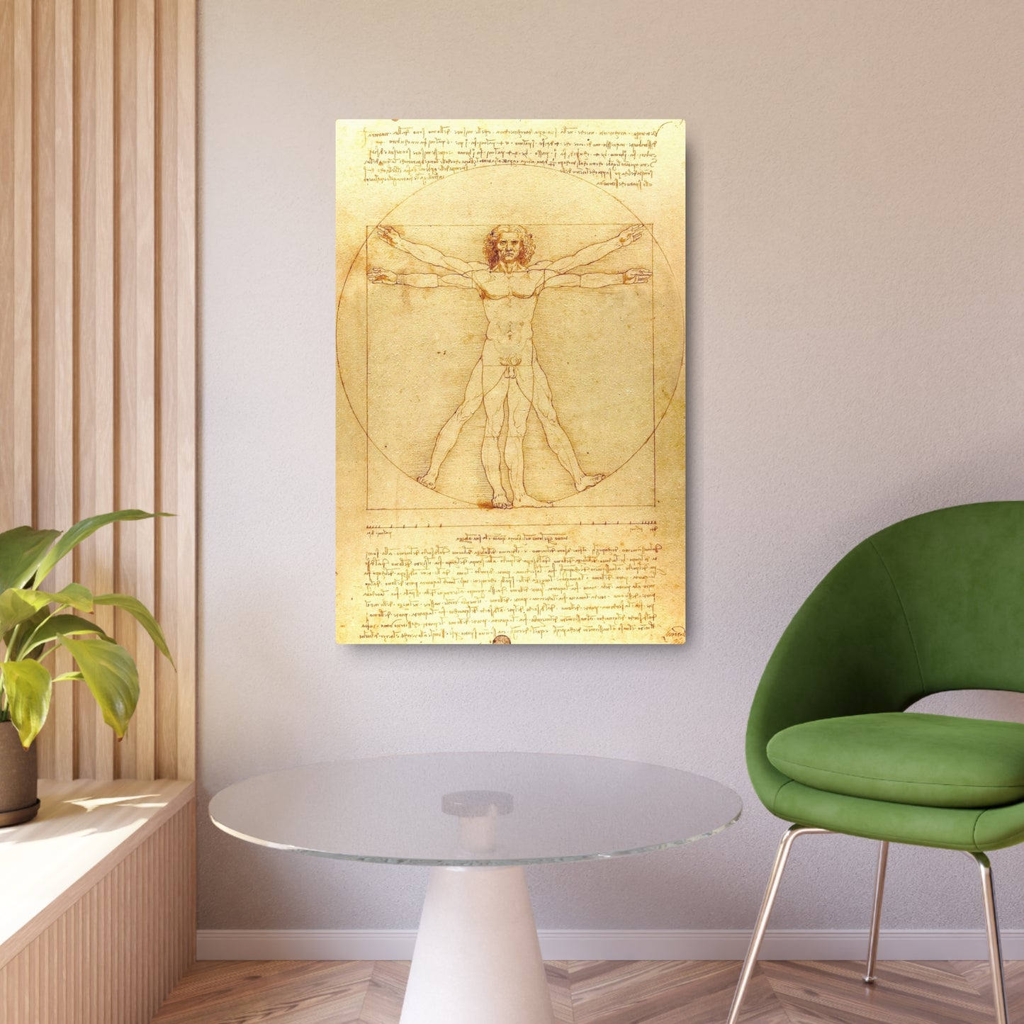 The Vitruvian Man - Metal Print