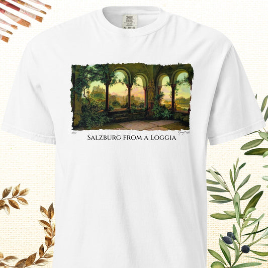 Salzburg from a Loggia - Fine Art T-Shirt