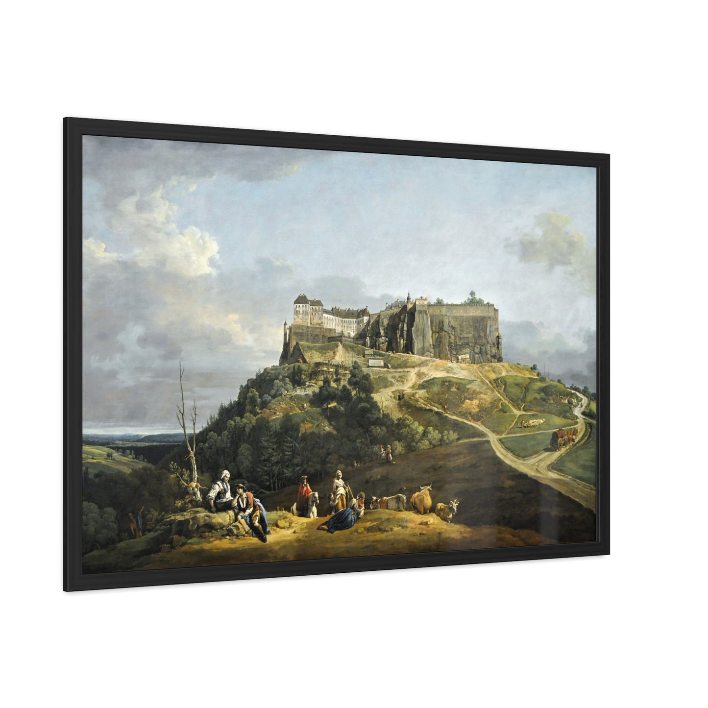 The Fortress of Königstein - Framed Print