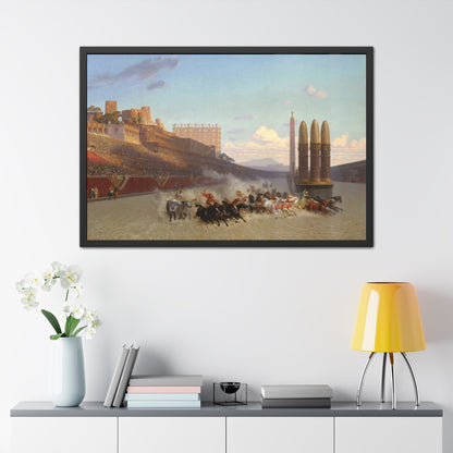 Chariot Race - Framed Print