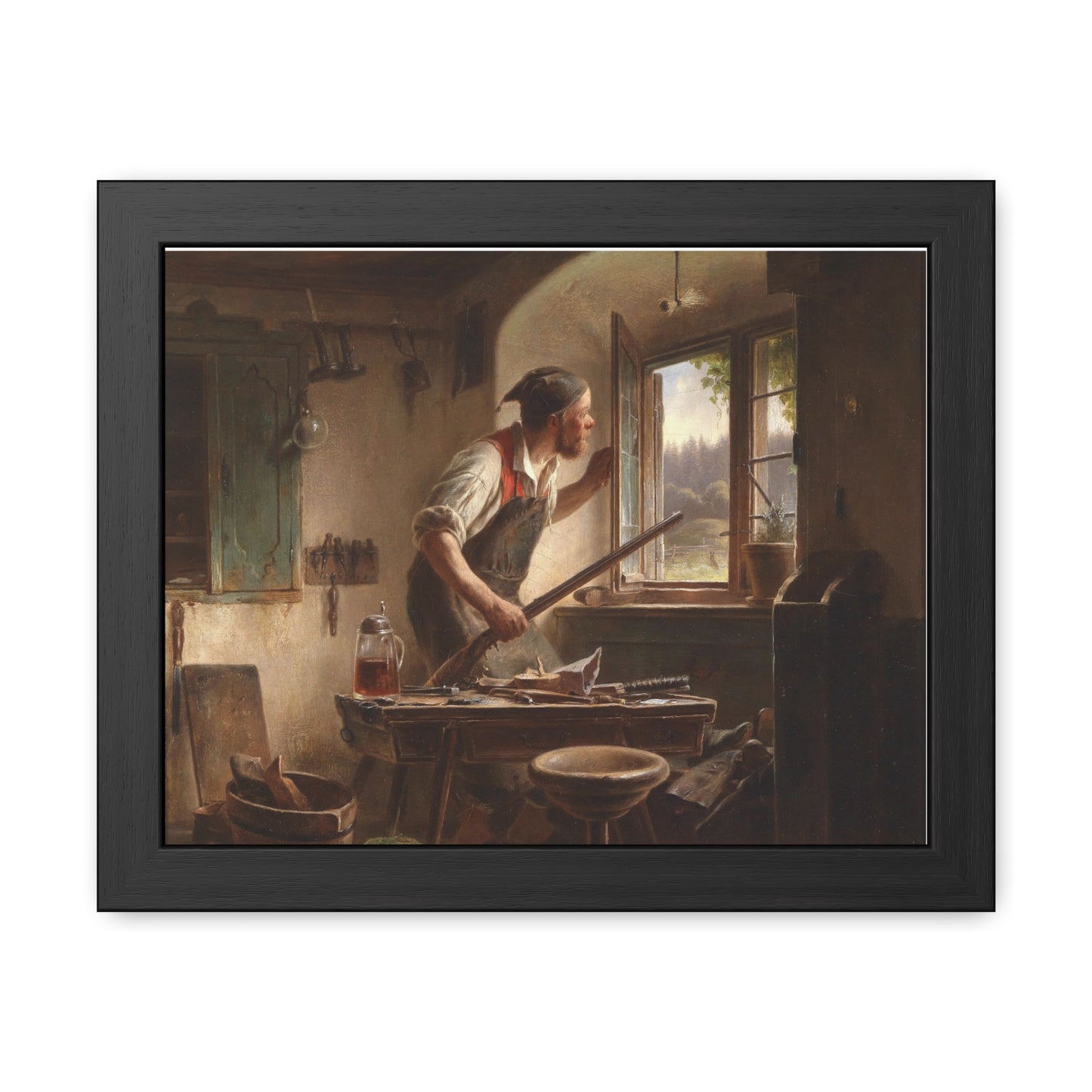 The Vigilant Cobbler - Framed Print