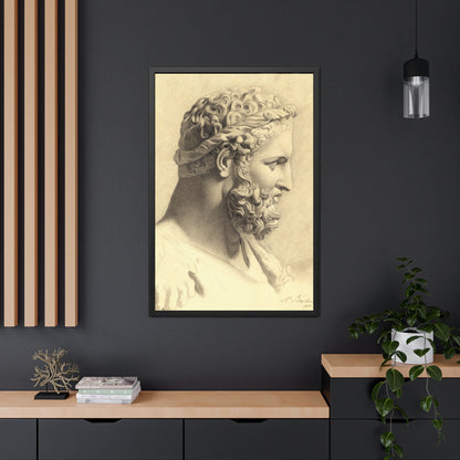 Bust of Hercules - Framed Print