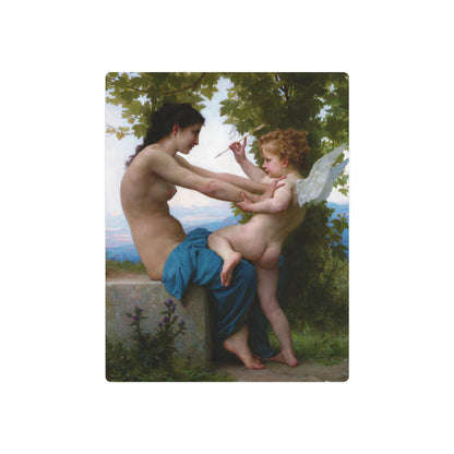 A Girl Defending Herself Against Eros - Metal Print