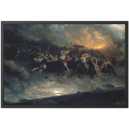 The Wild Hunt of Odin - Framed Print