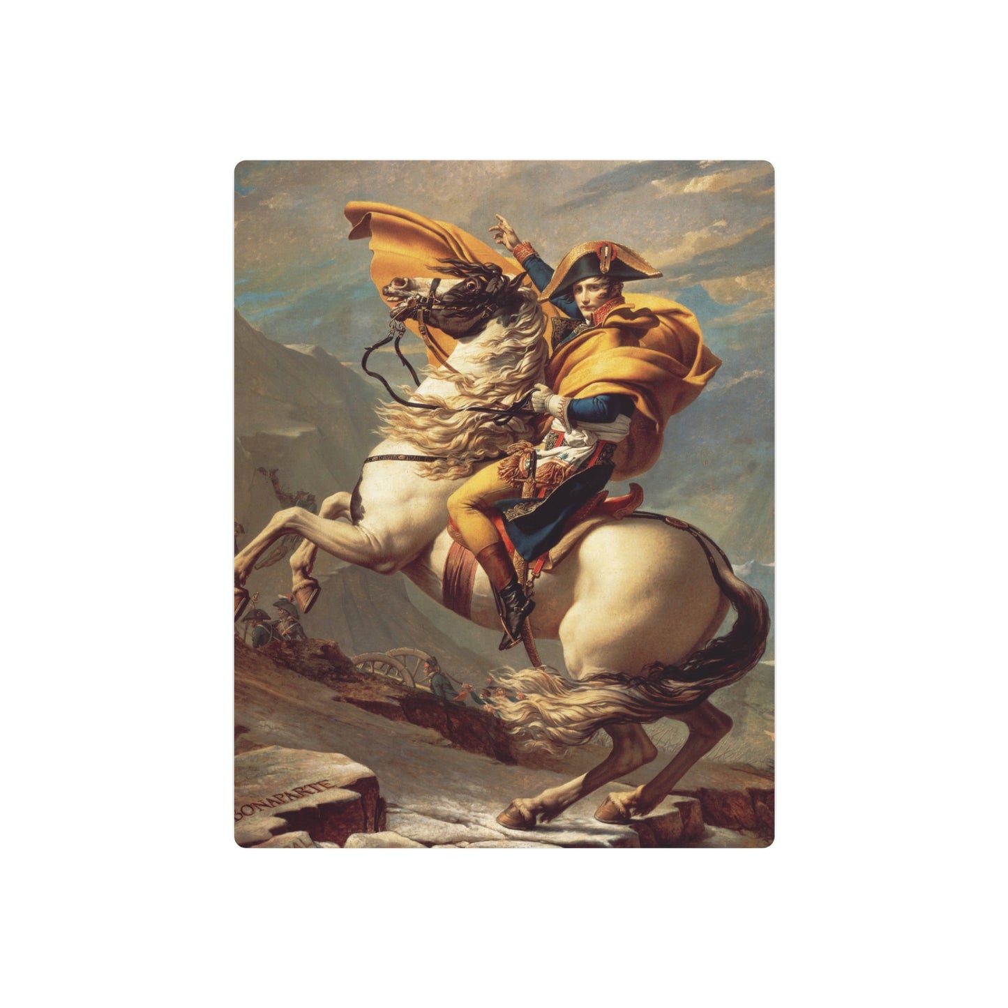 Napoleon Crossing the Alps - Metal Print