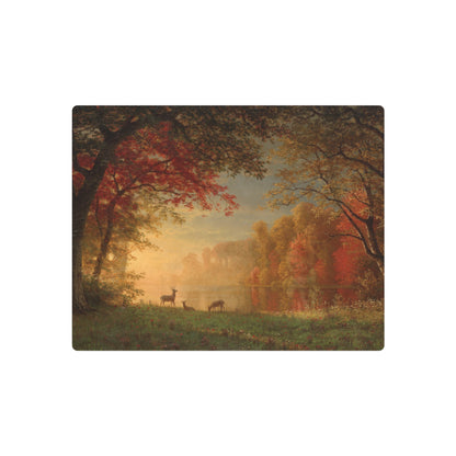 Deer by a Lake - Metal Print