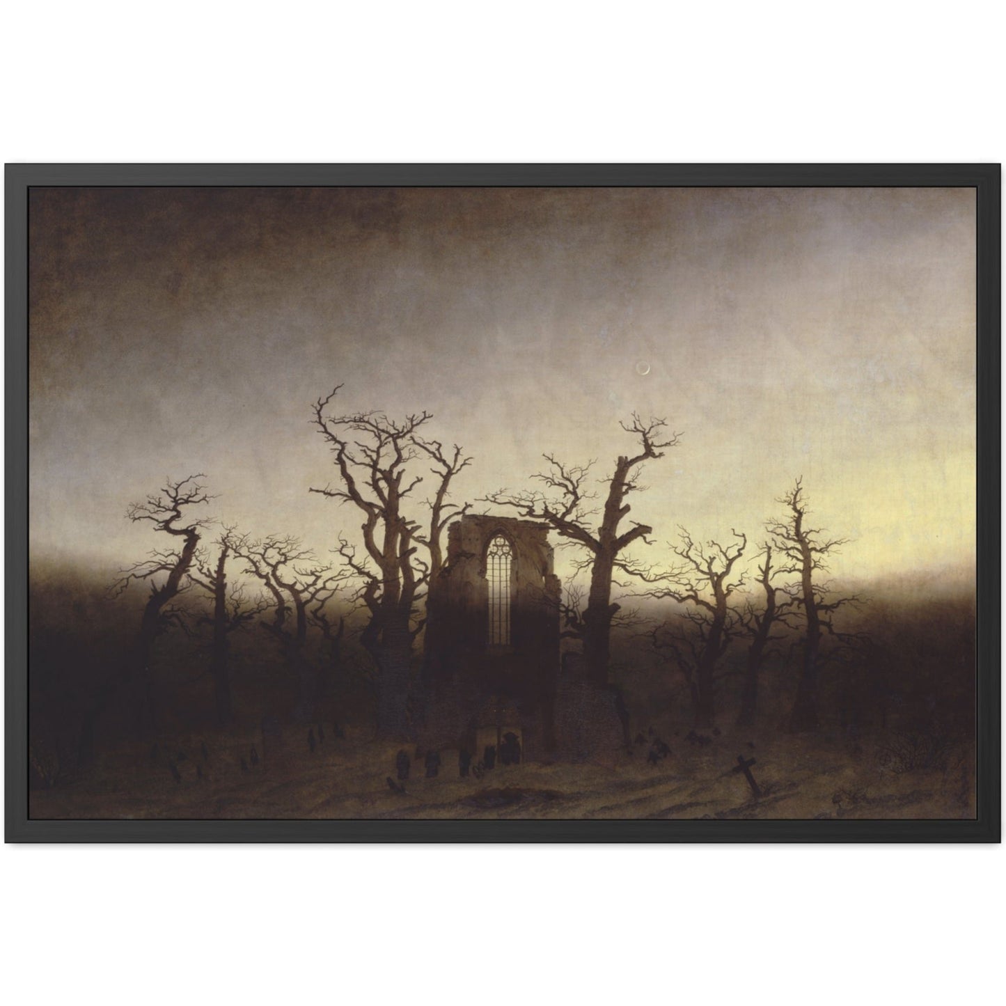 The Abbey in the Oakwood - Framed Print