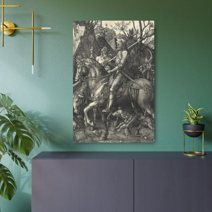 Knight, Death, and the Devil - Metal Print