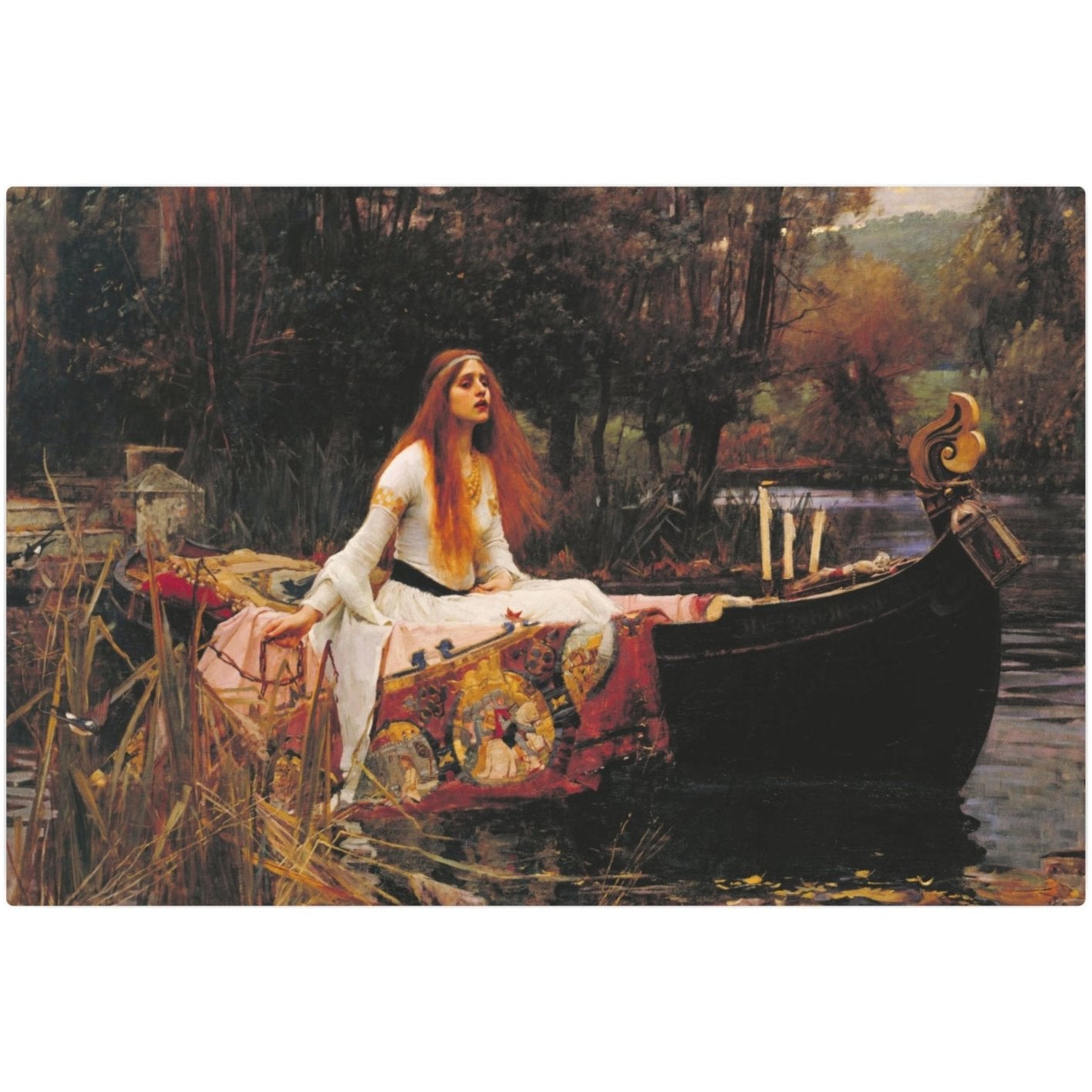 The Lady of Shalott - Metal Print