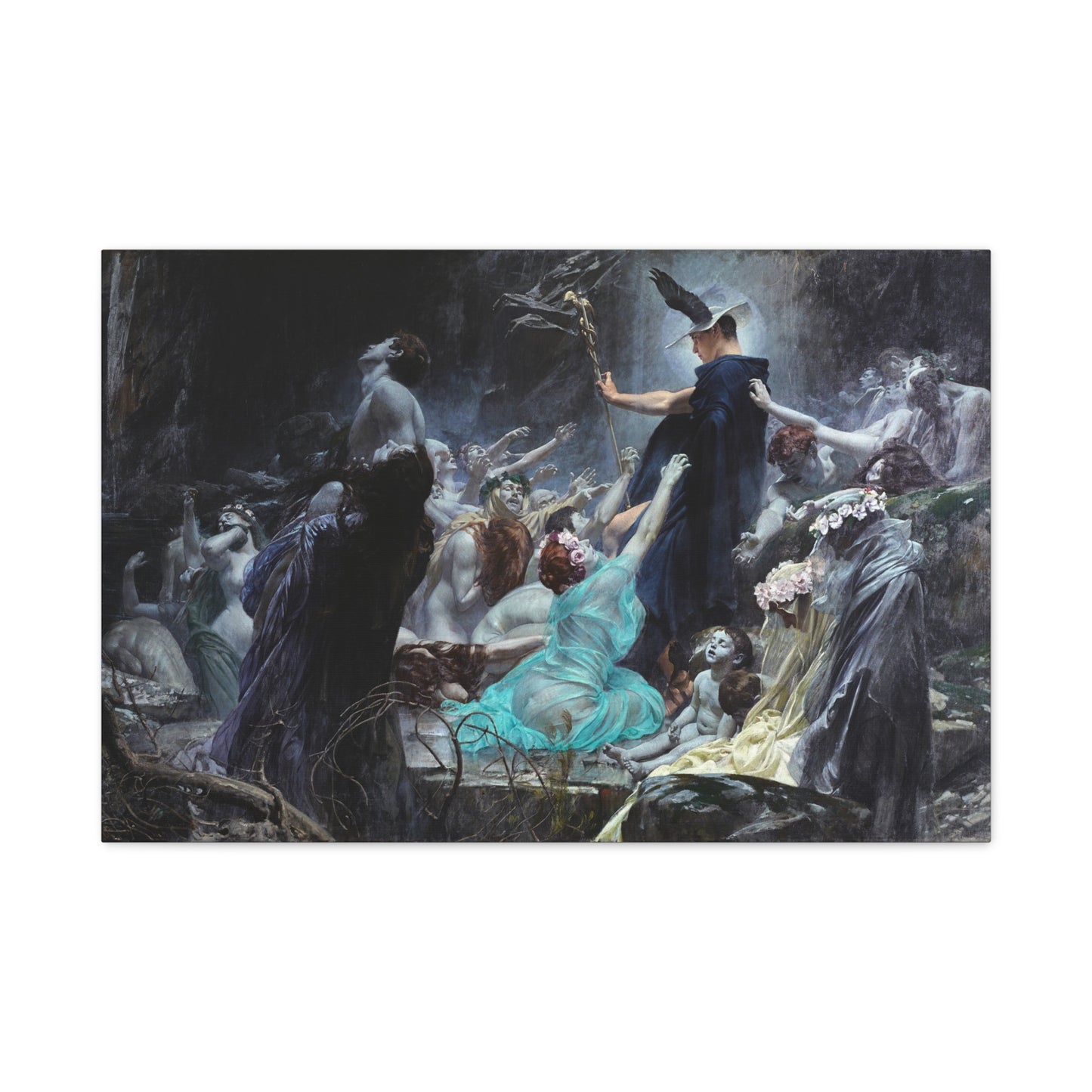 Souls on the Banks of the Acheron - Canvas Wrap