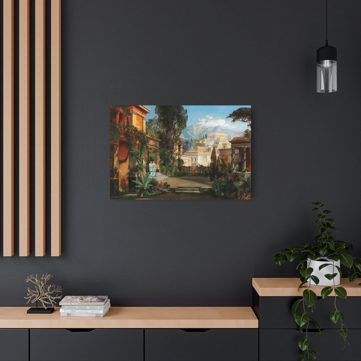 A View of an Ancient City - Metal Print