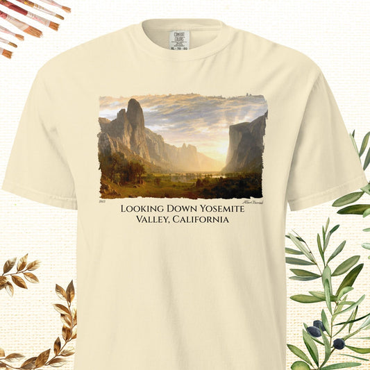 Looking Down Yosemite Valley, California - Fine Art T-Shirt