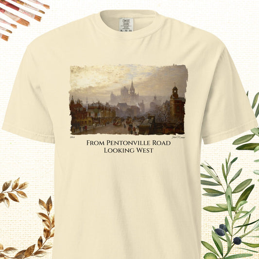 From Pentonville Road Looking West - Fine Art T-Shirt