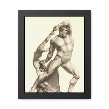 Hercules and lichas - Framed Print