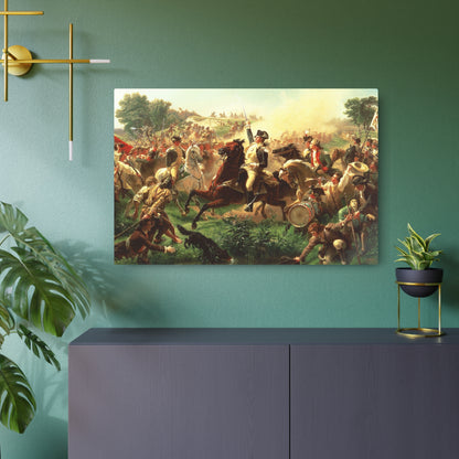 Washington Rallying the Troops at Monmouth - Metal Print