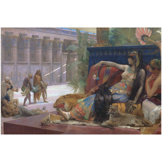 Cleopatra Testing Poisons on Condemned Prisoners - Canvas Wrap