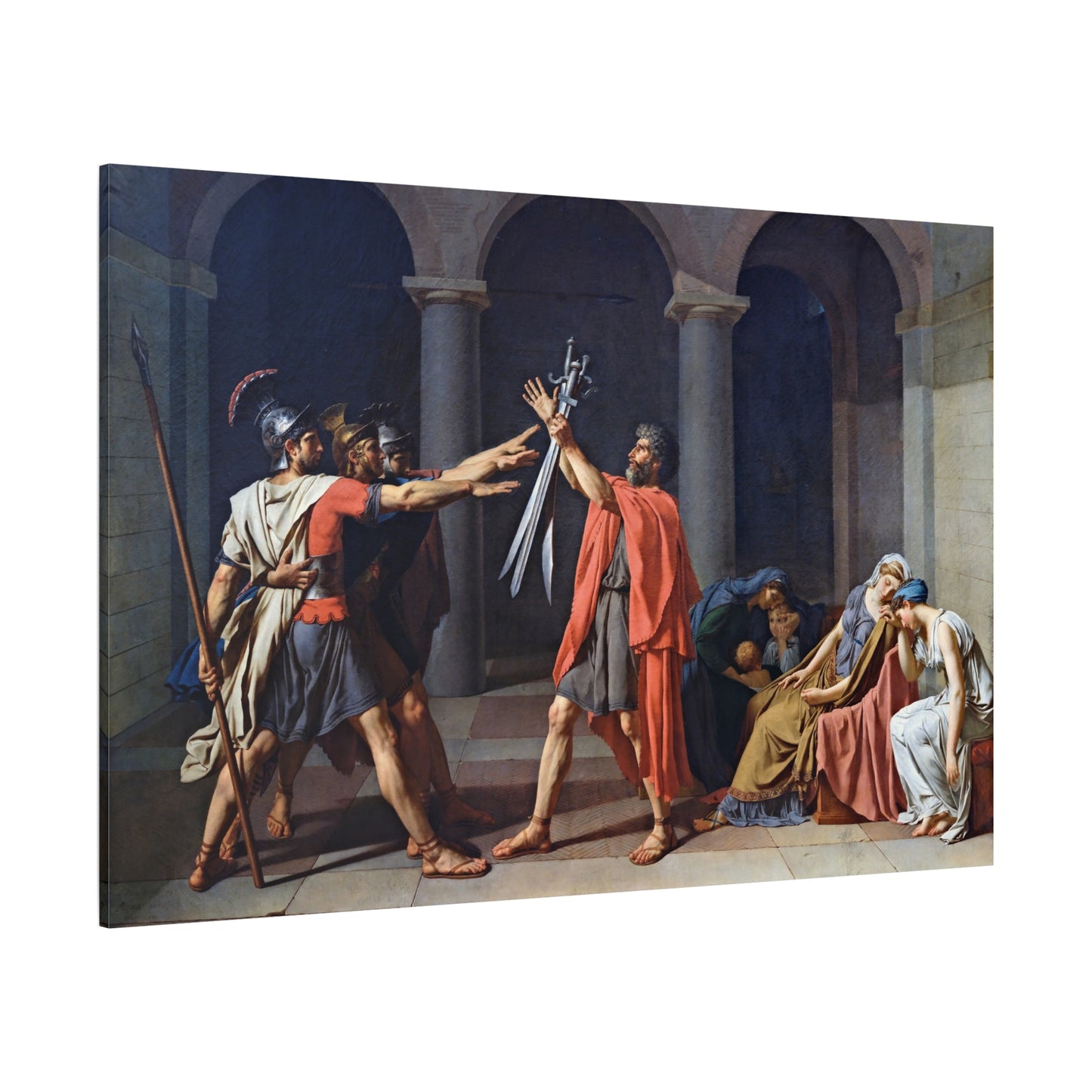 The Oath of the Horatii - Canvas Wrap