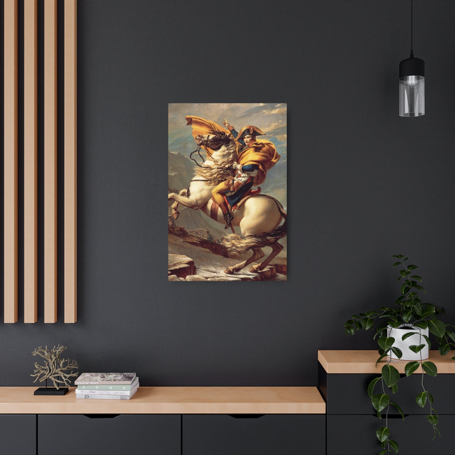 Napoleon Crossing the Alps - Metal Print