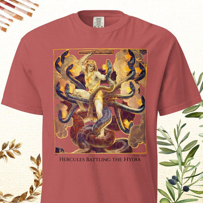 Hercules Battling the Hydra - Fine Art T-Shirt