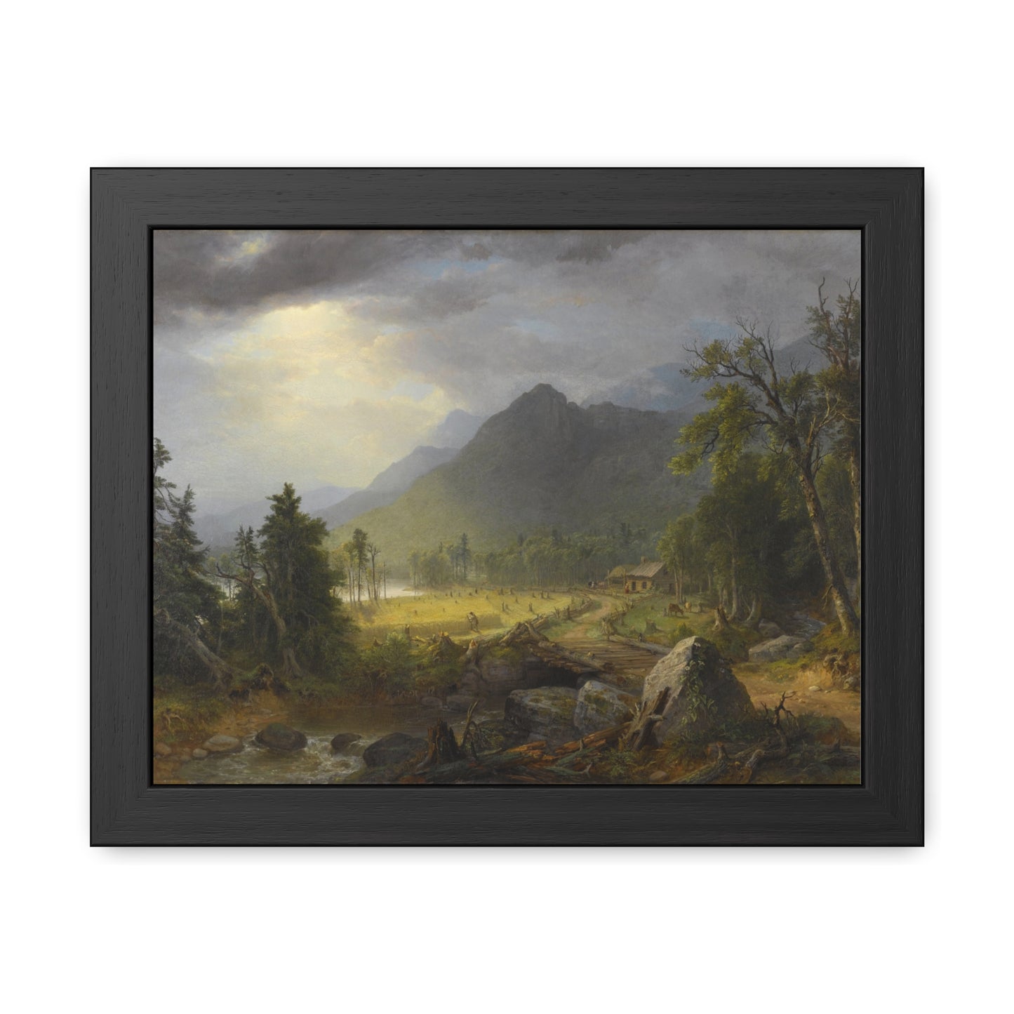 The First Harvest in the Wilderness -  Framed Print