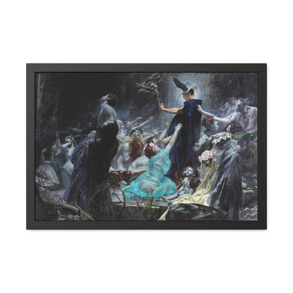 Souls on the Banks of the Acheron - Framed Print