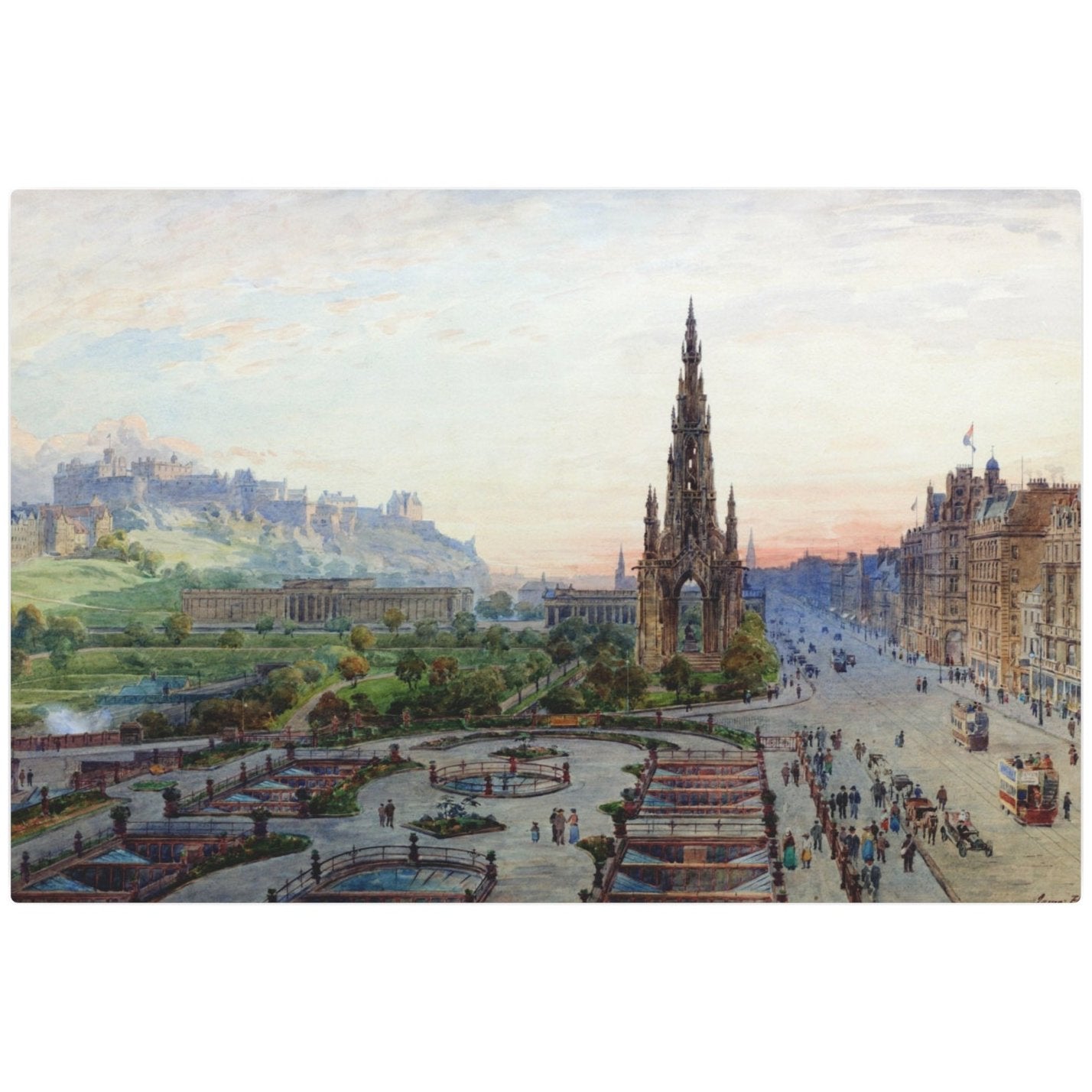 Scott Monument - Metal Print