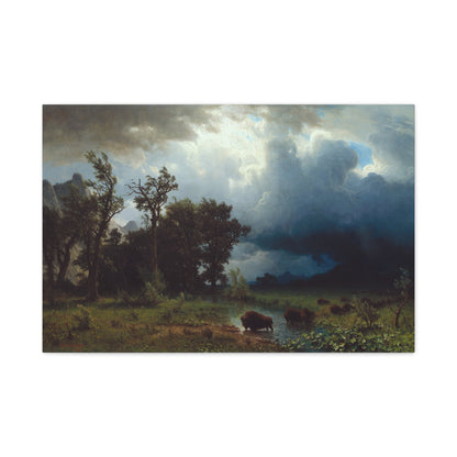 Buffalo Trail, The Impending Storm - Canvas Wrap